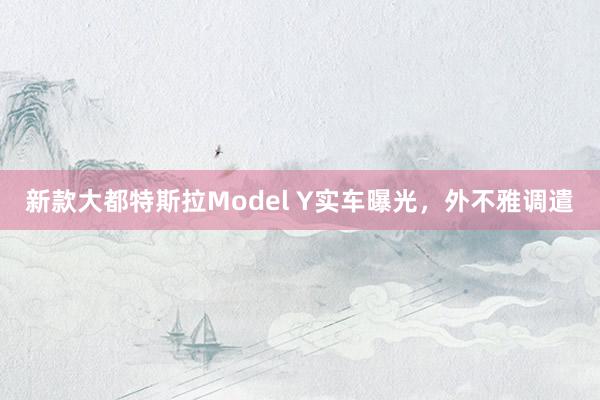 新款大都特斯拉Model Y实车曝光，外不雅调遣