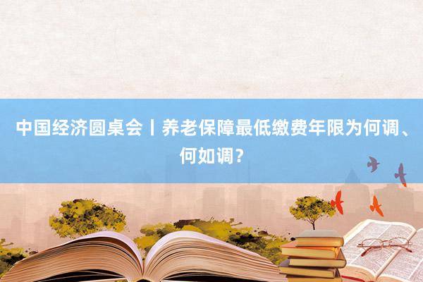 中国经济圆桌会丨养老保障最低缴费年限为何调、何如调？